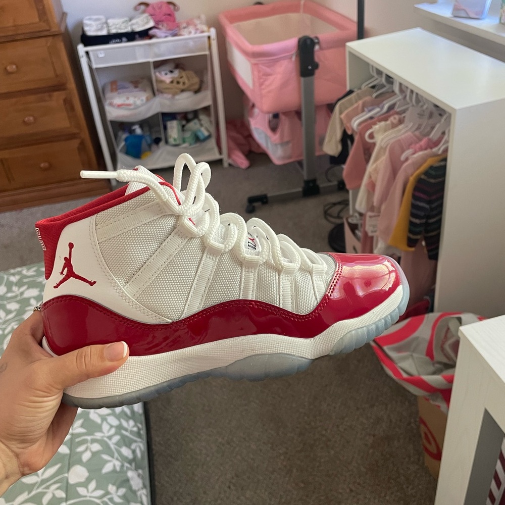 Cherry Red 11 Jordans Size 7 and a half Women